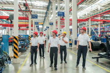 广州工控党建同盟联系员一行到Z6人生就是博智能发展工作对接